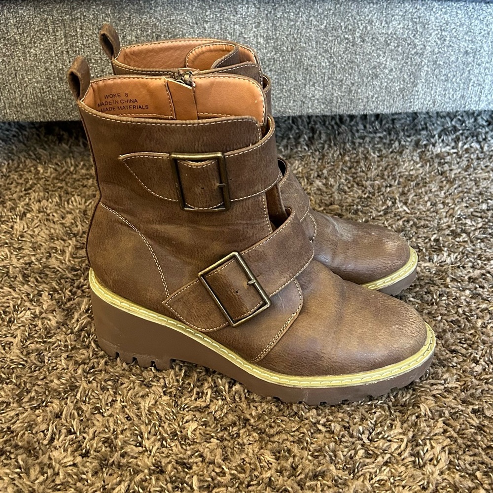 Brown Boots - Size 8